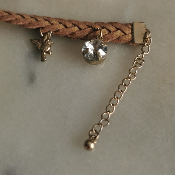 Rope bracelet with gold charms - Picture 2 of 4